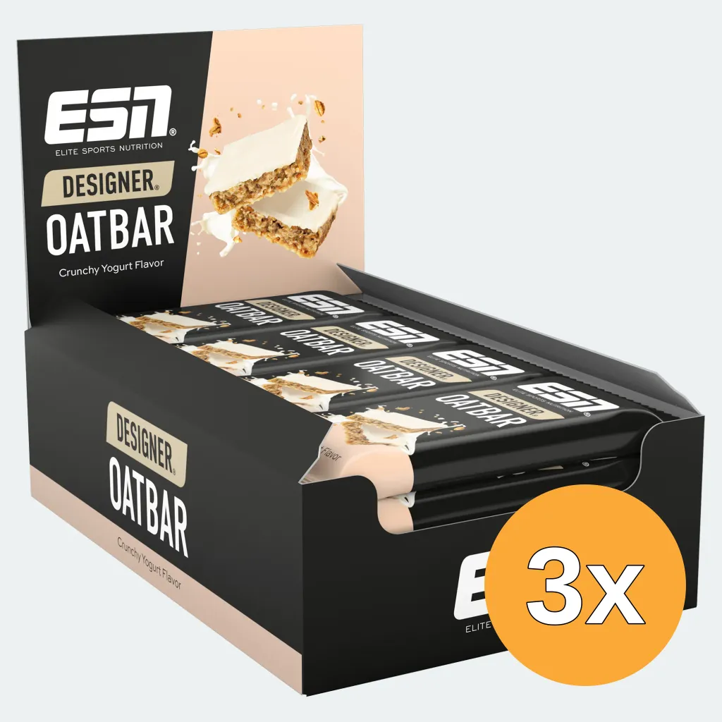 3x ESN Designer Oatbar Crunchy Yogurt (12 x 100g)