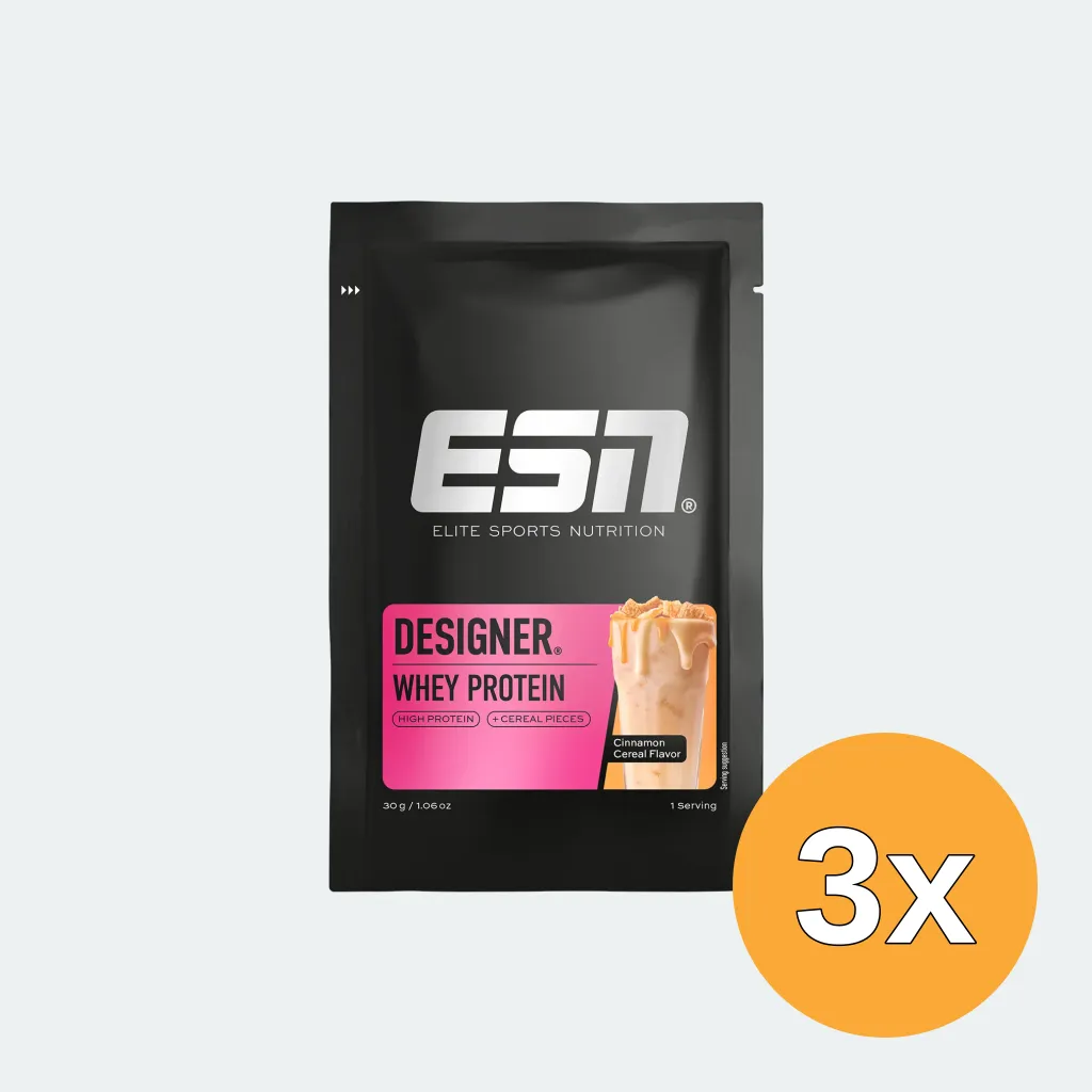 3x ESN Designer Whey Cinnamon Cereal (30 gr)
