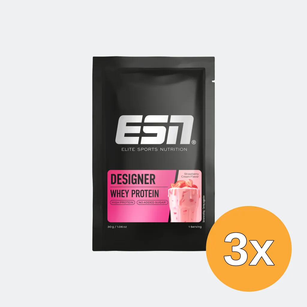 3x ESN Designer Whey Strawberry Cream (30 gr)