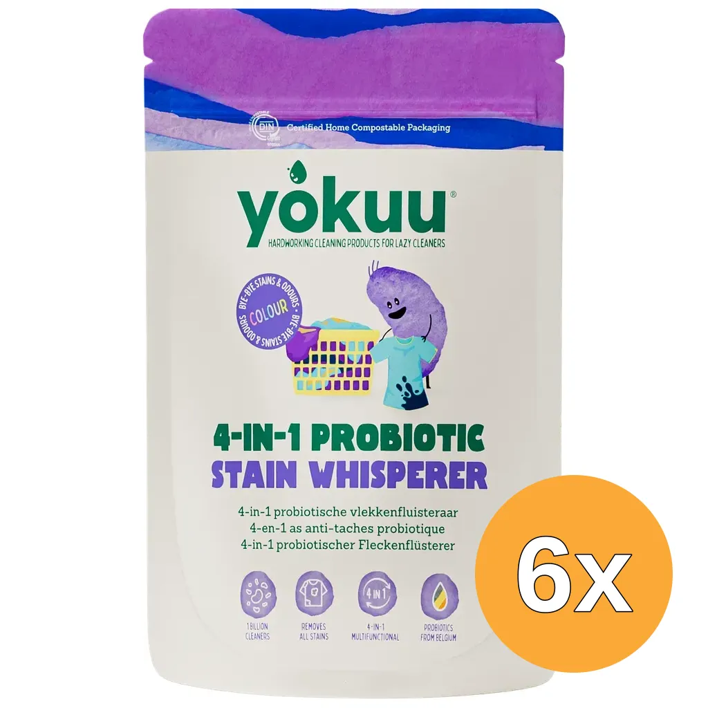 6x Yokuu 4-in-1 Probiotic Stain Whisperer Colour (1020 gr)