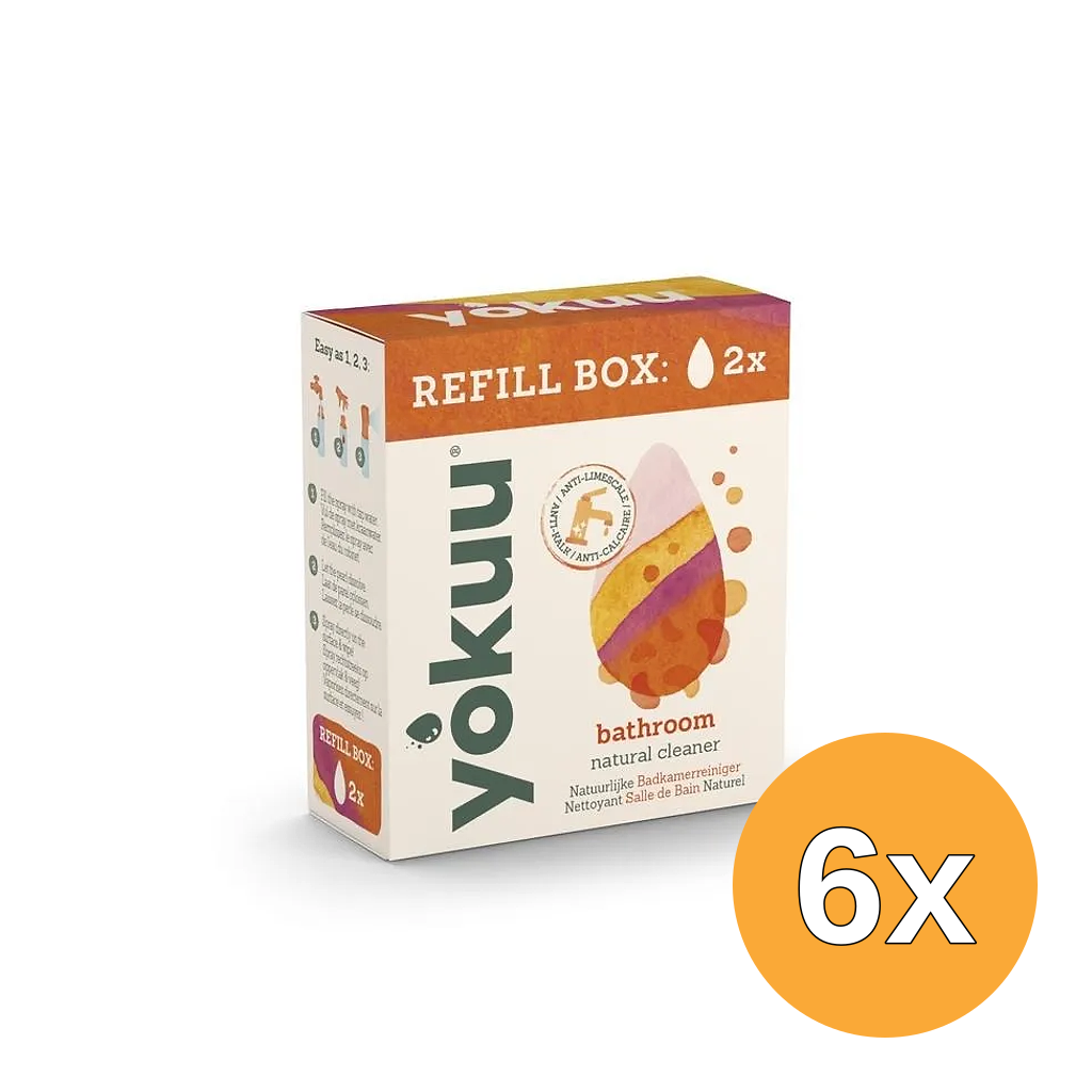 6x Yokuu Badkamerreiniger Navulverpakking (2 stuks)