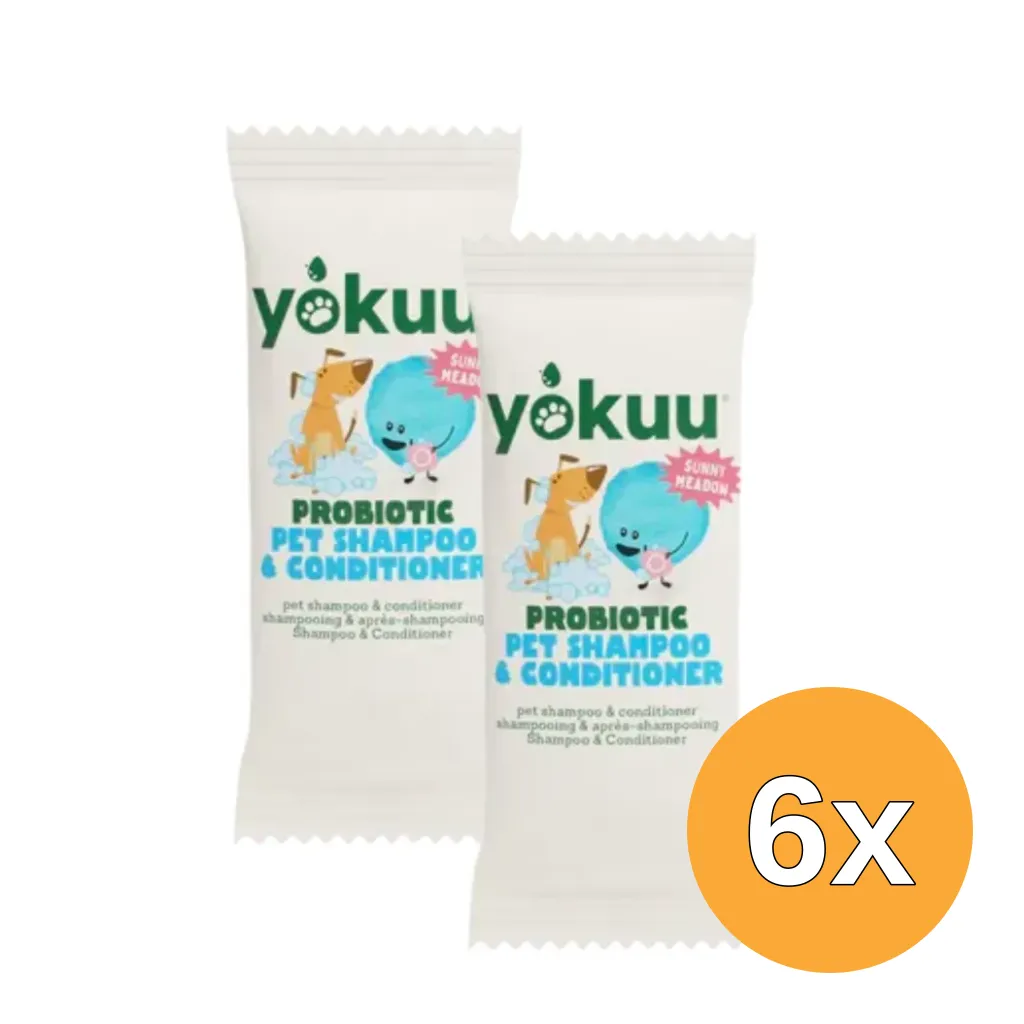 6x Yokuu Huisdier Shampoo & Conditioner Navul (2 stuks)