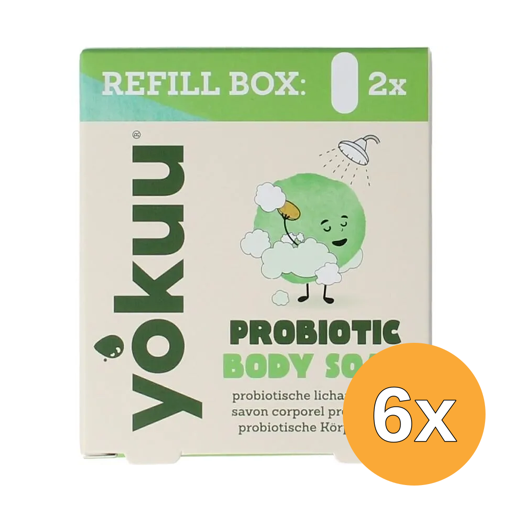 6x Yokuu Lichaamszeep Matcha Refill (2 stuks)