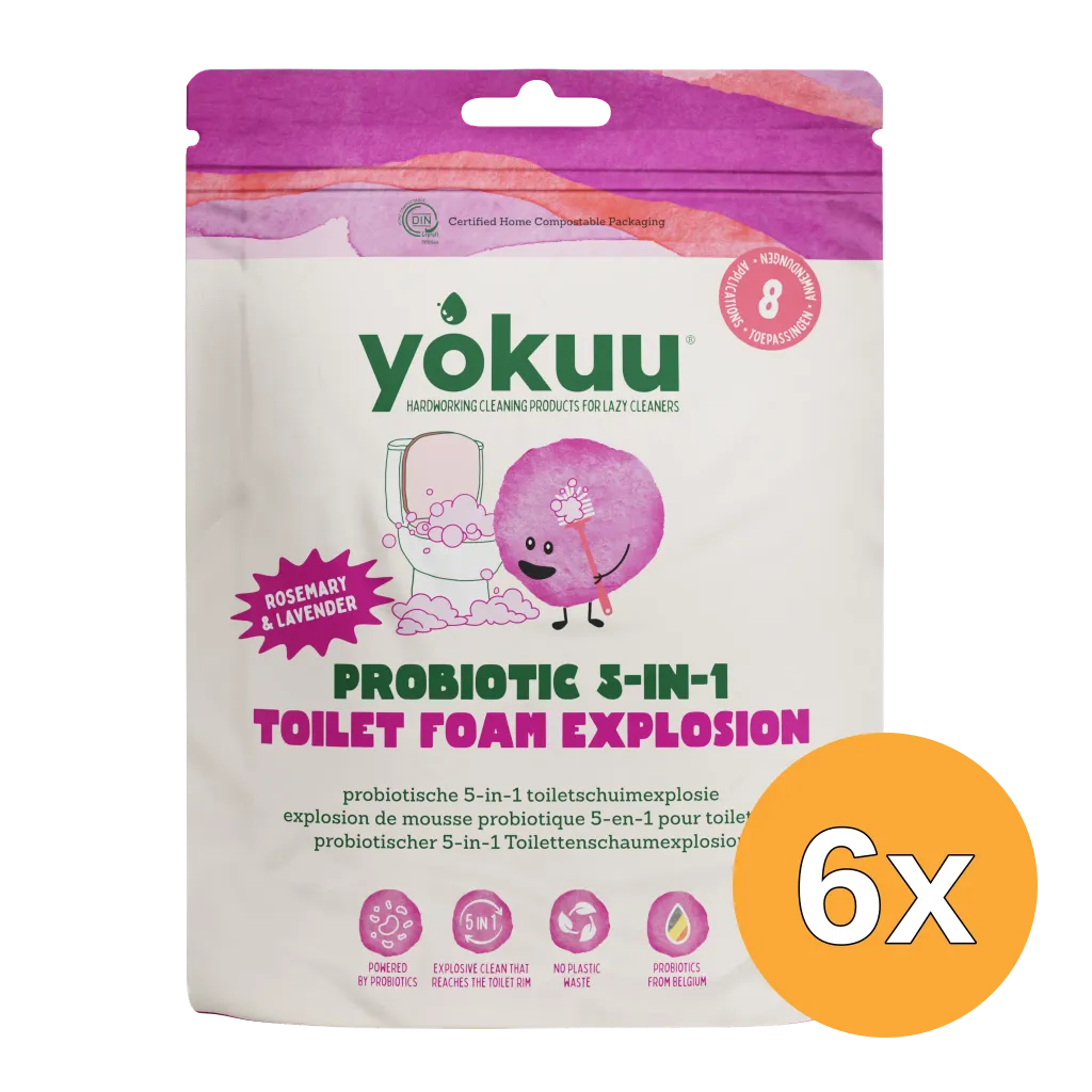 6x Yokuu Probiotische 5-in-1 Toiletschuimexplosie (800 gr)