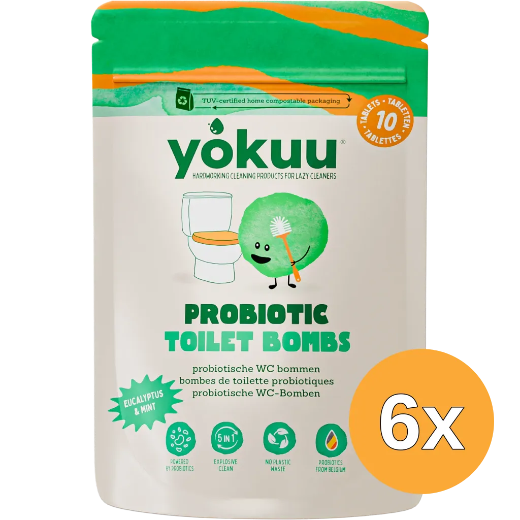 6x Yokuu Toilet Bom Eucalyptus & Munt (10 stuks)