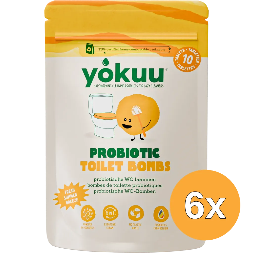 6x Yokuu Toilet Bom Fresh Breeze (10 stuks)