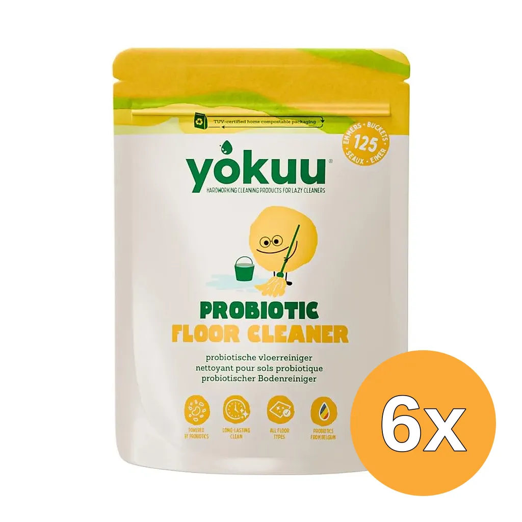 6x Yokuu Vloerreiniger Poeder (500 gr)