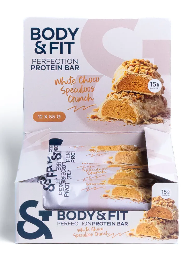 Body & Fit Body&fit Protein Perfection White Choco Speculoos Crunch (12 x 55 gr)
