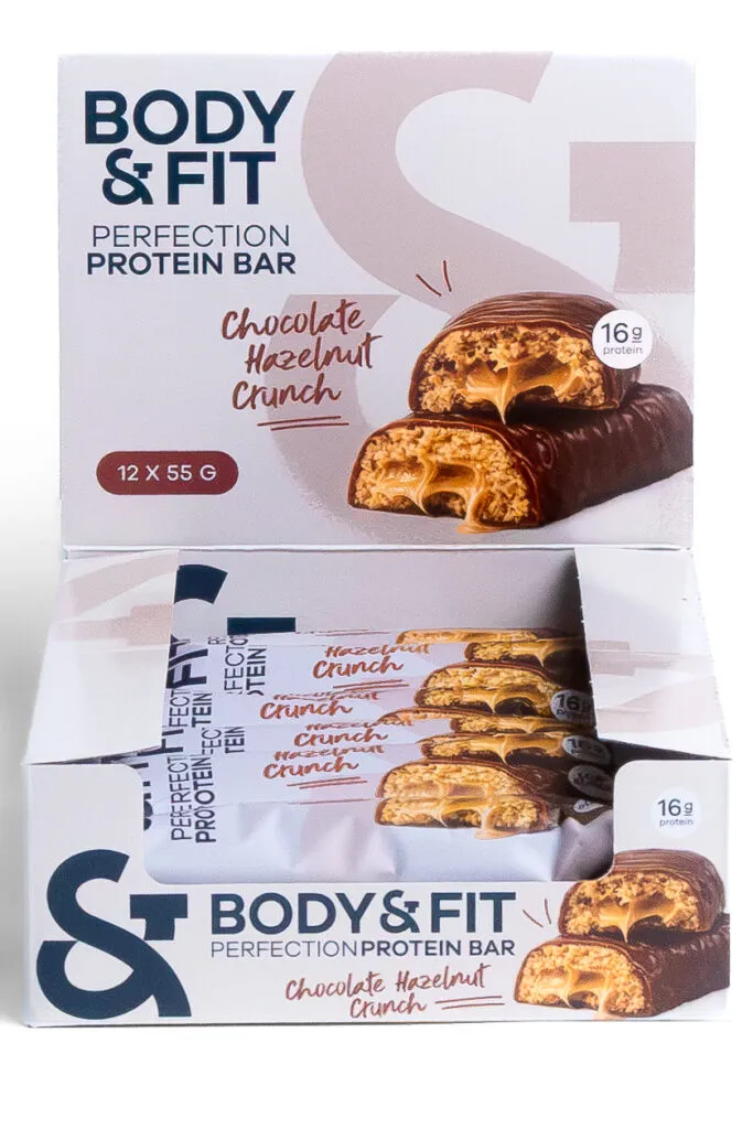 Body & Fit Body&fit Protein Perfection Choco Hazelnut Crunch (12 x 55 gr)