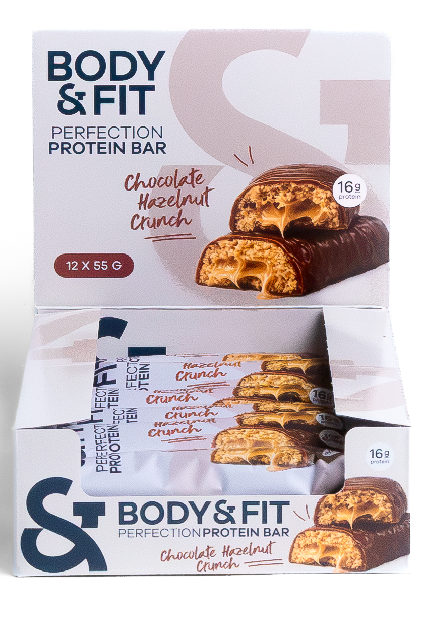 Body & Fit Body&fit Protein Perfection Choco Hazelnut Crunch (12 x 55 gr)
