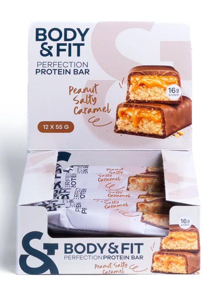 Body & Fit Body&fit Protein Perfection Peanut Salty Caramel (12 x 55 gr)