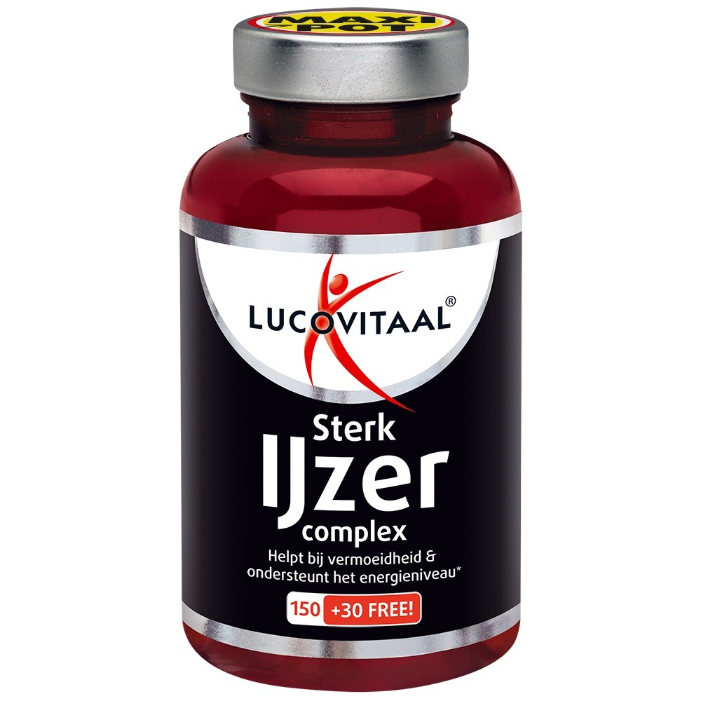 Lucovitaal IJzer Sterk Complex (180 tabletten)