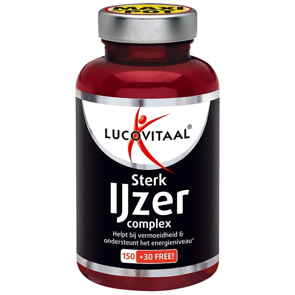 Lucovitaal IJzer Sterk Complex (180 tabletten)
