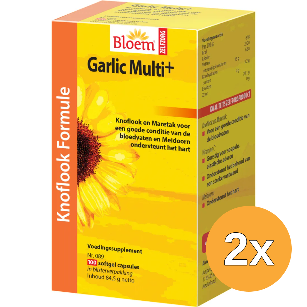 2x Bloem Garlic Multi+ (100 capsules)