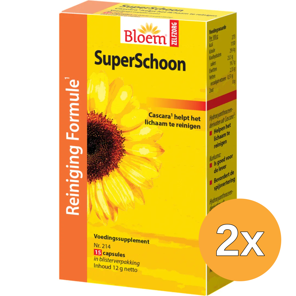 2x Bloem Super Schoon Reinigingskuur (15 capsules)