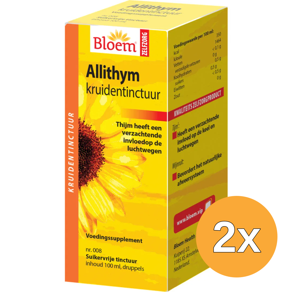 2x Bloem Allithym Druppels (100 ml)