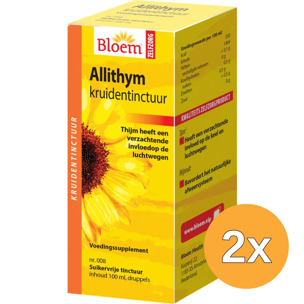 2x Bloem Allithym Druppels (100 ml)