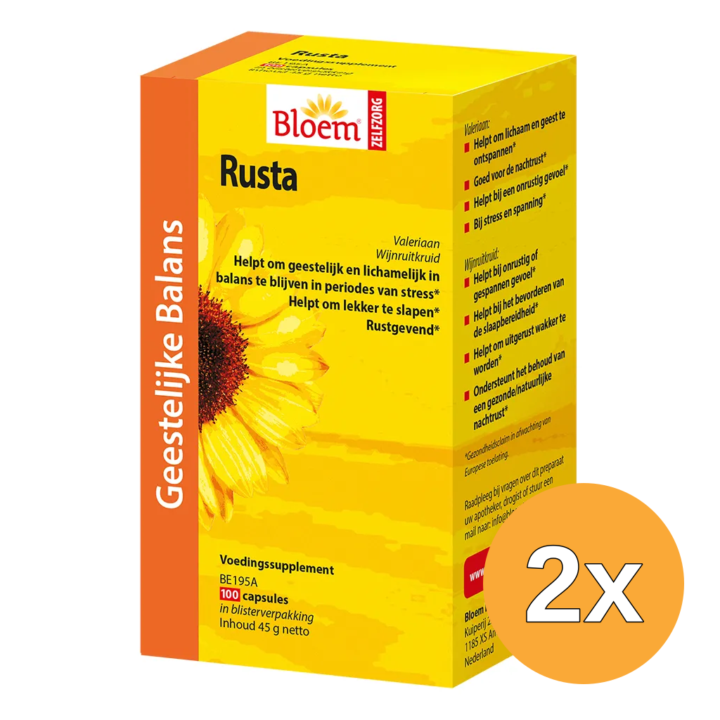 2x Bloem Rusta (100 capsules)
