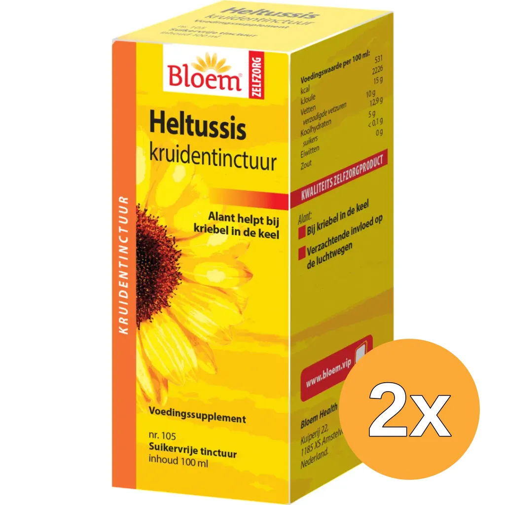 2x Bloem Heltussis Druppels (100 ml)