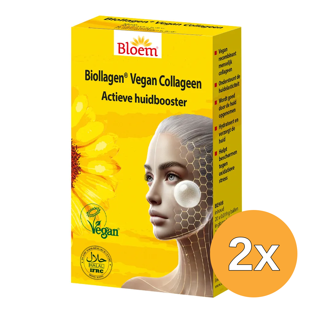 2x Bloem Biollagen Vegan Collageen Actieve Huidbooster (1 stuk)