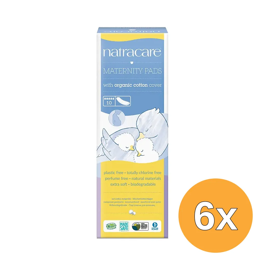 6x Natracare Kraamverband (10 stuks)