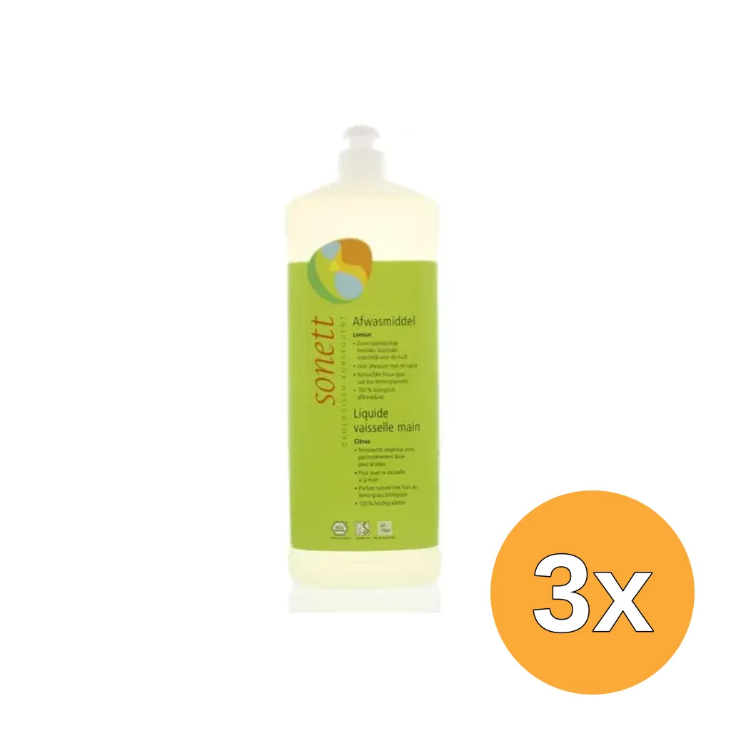 3x Sonett Afwasmiddel (1000 ml)