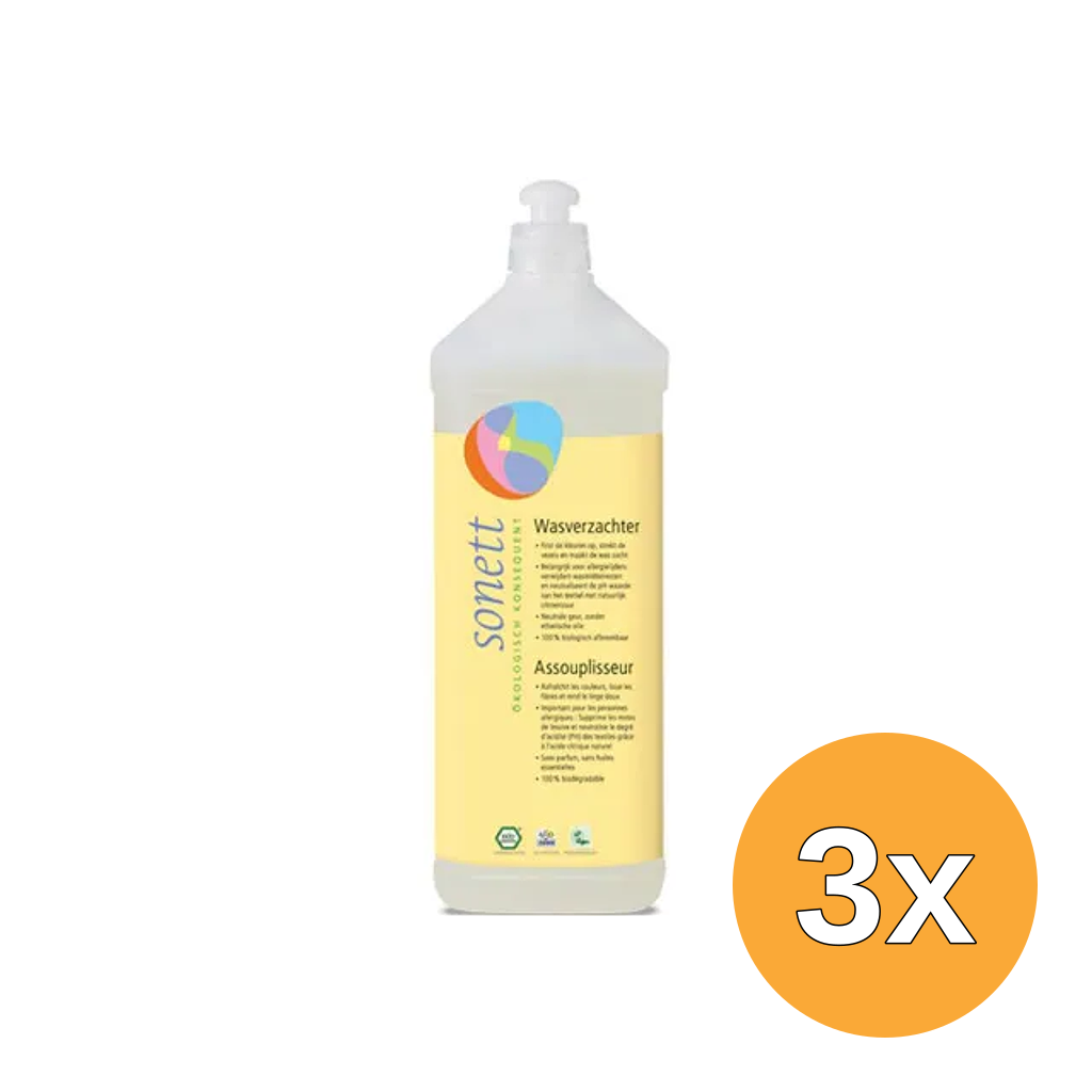 3x Sonett Wasverzachter (1000 ml)