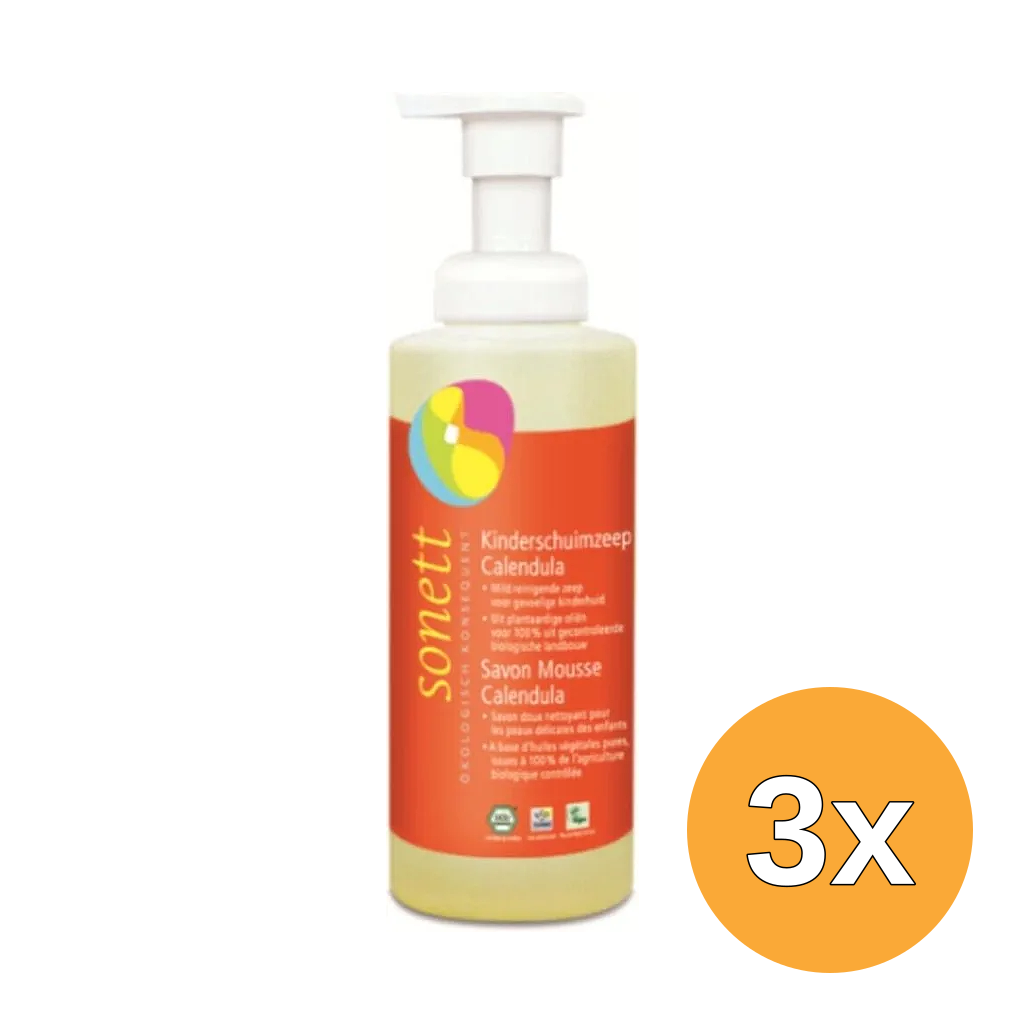3x Sonett Schuimzeep Kids Calendula (200 ml)