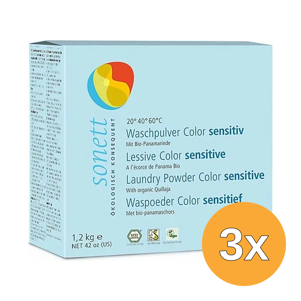 3x Sonett Waspoeder Sensitive Color (1200 gr)