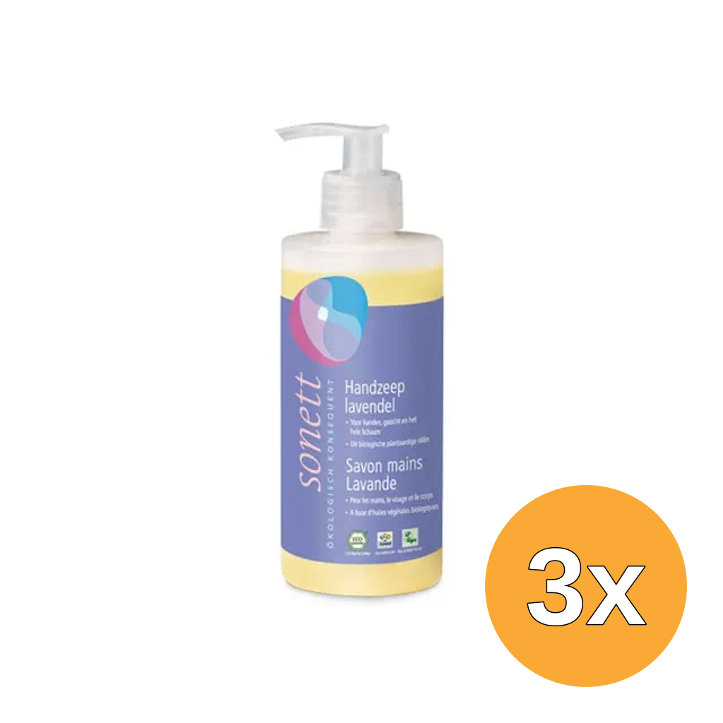 3x Sonett Handzeep lavendel vloeibaar (300 ml)