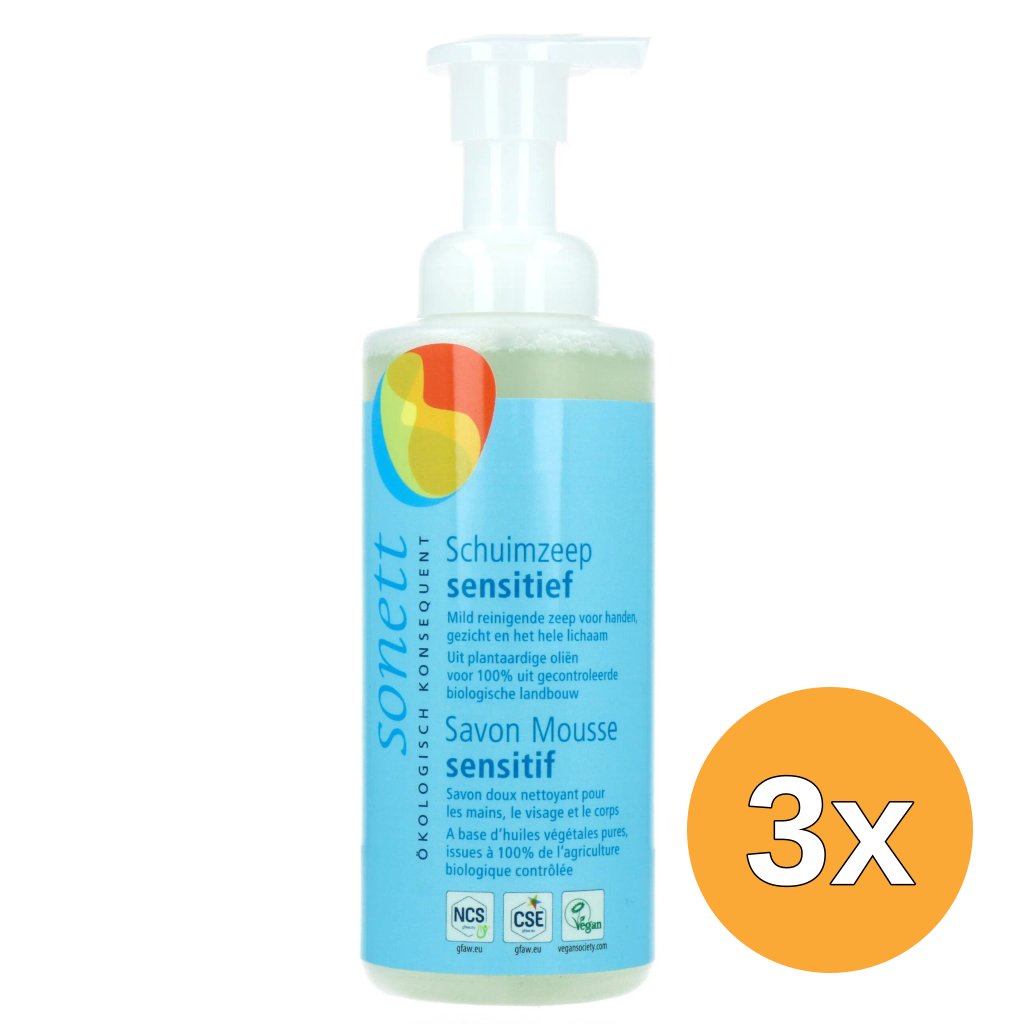 3x Sonett Schuimzeep Sensitive (200 ml)