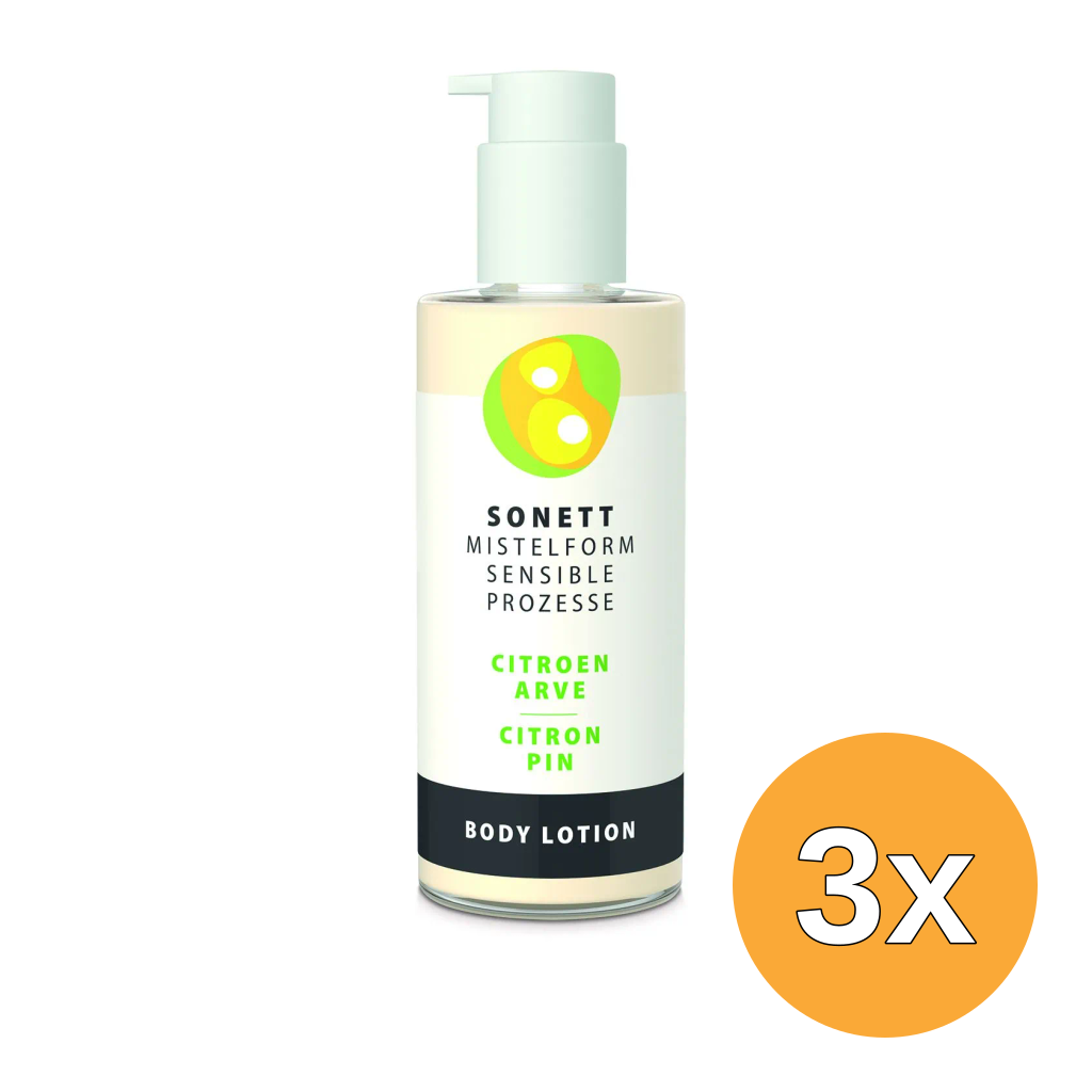 3x Sonett Mistelform Bodylotion Citroen & Arve (145 ml)