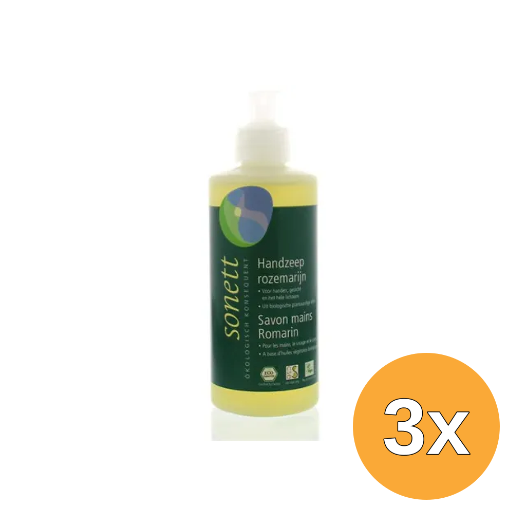 3x Sonett Handzeep rozemarijn vloeibaar (300 ml)
