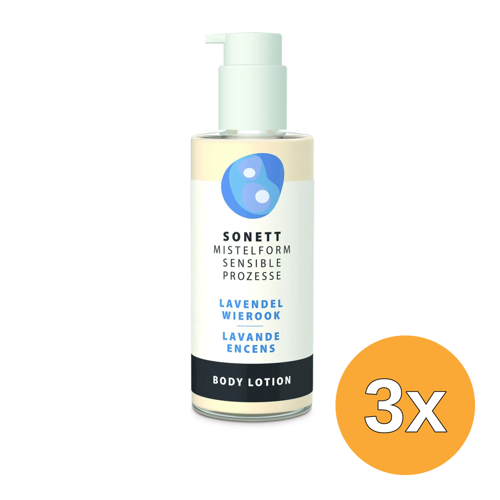 3x Sonett Mistelform Bodylotion Lavendel & Wierook (145 ml)