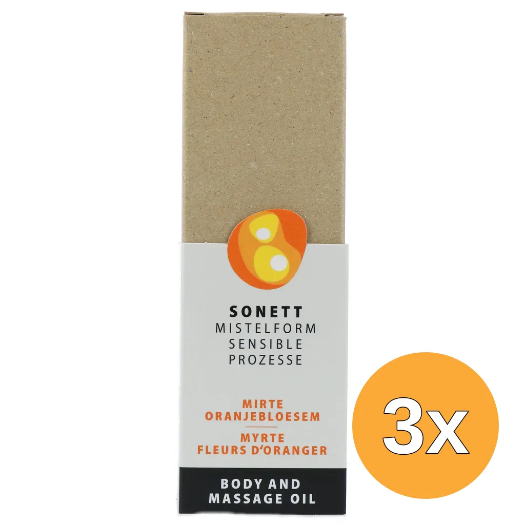 3x Sonett Mistelform Lichaams- en Massageolie Mirte & Oranjebloesem (145 ml)