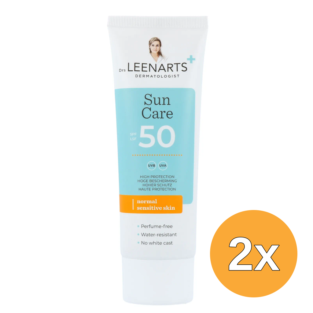 2x Drs Leenarts Sun Care SPF50 Normale Gevoelige Huid Parfumvrij (100 ml)
