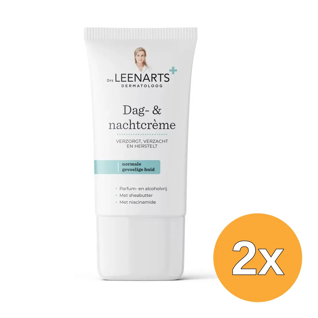 2x Drs Leenarts Dag- & Nachtcrème Normale Huid (50 ml)