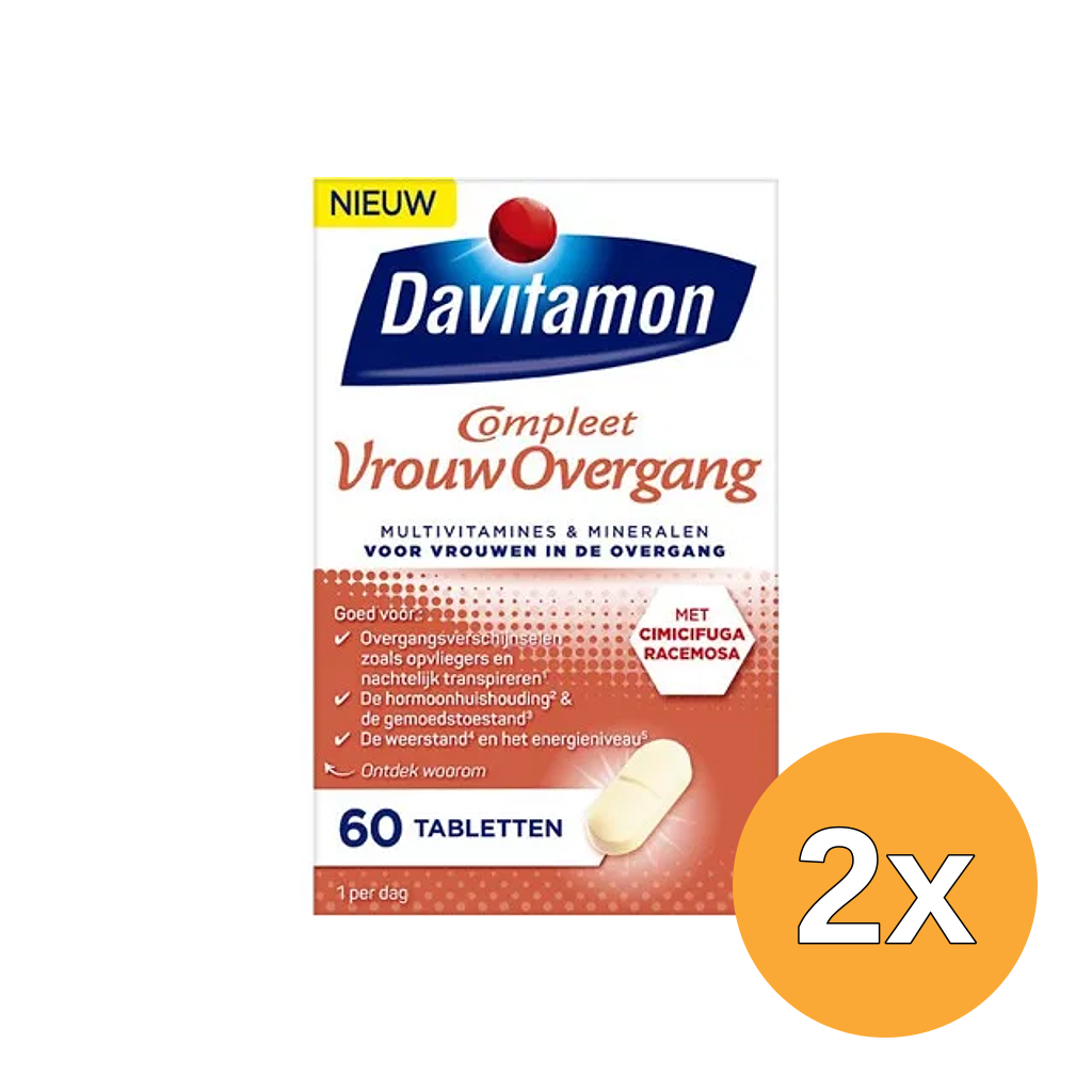 2x Davitamon Multi Overgang (60 tabletten)