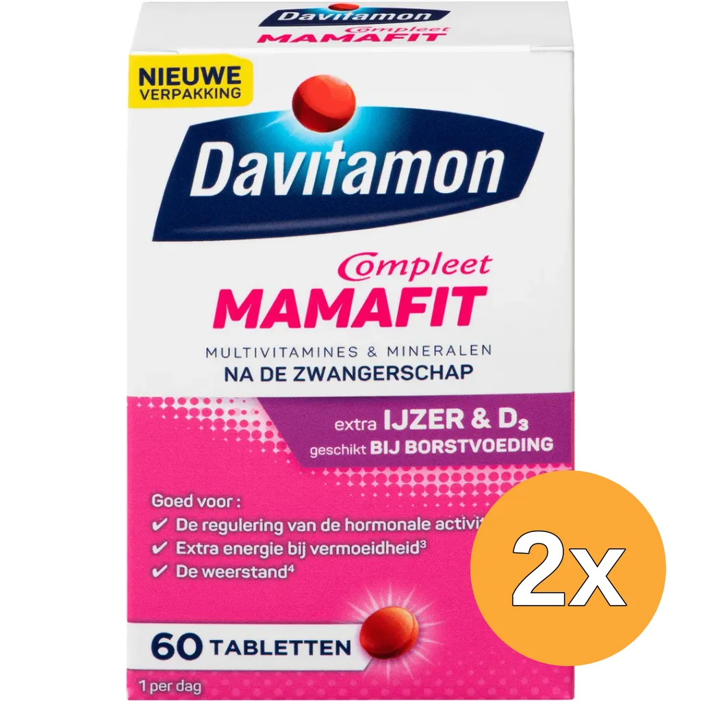 2x Davitamon Mama fit (60 tabletten)