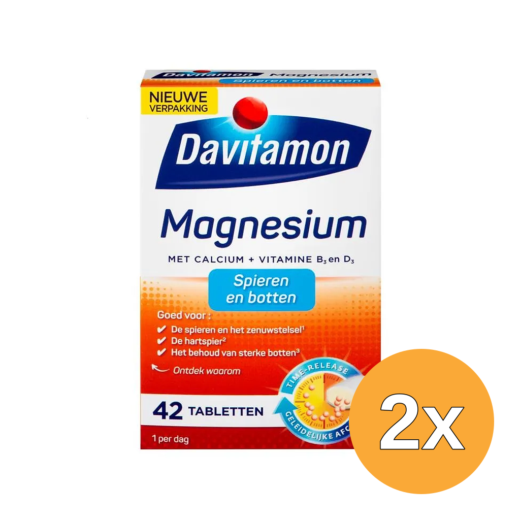 2x Davitamon Spieren en botten (42 tabletten)