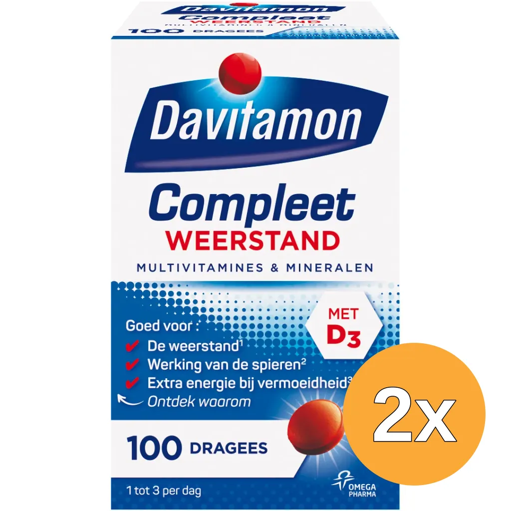 2x Davitamon Compleet weerstand (100 dragees)