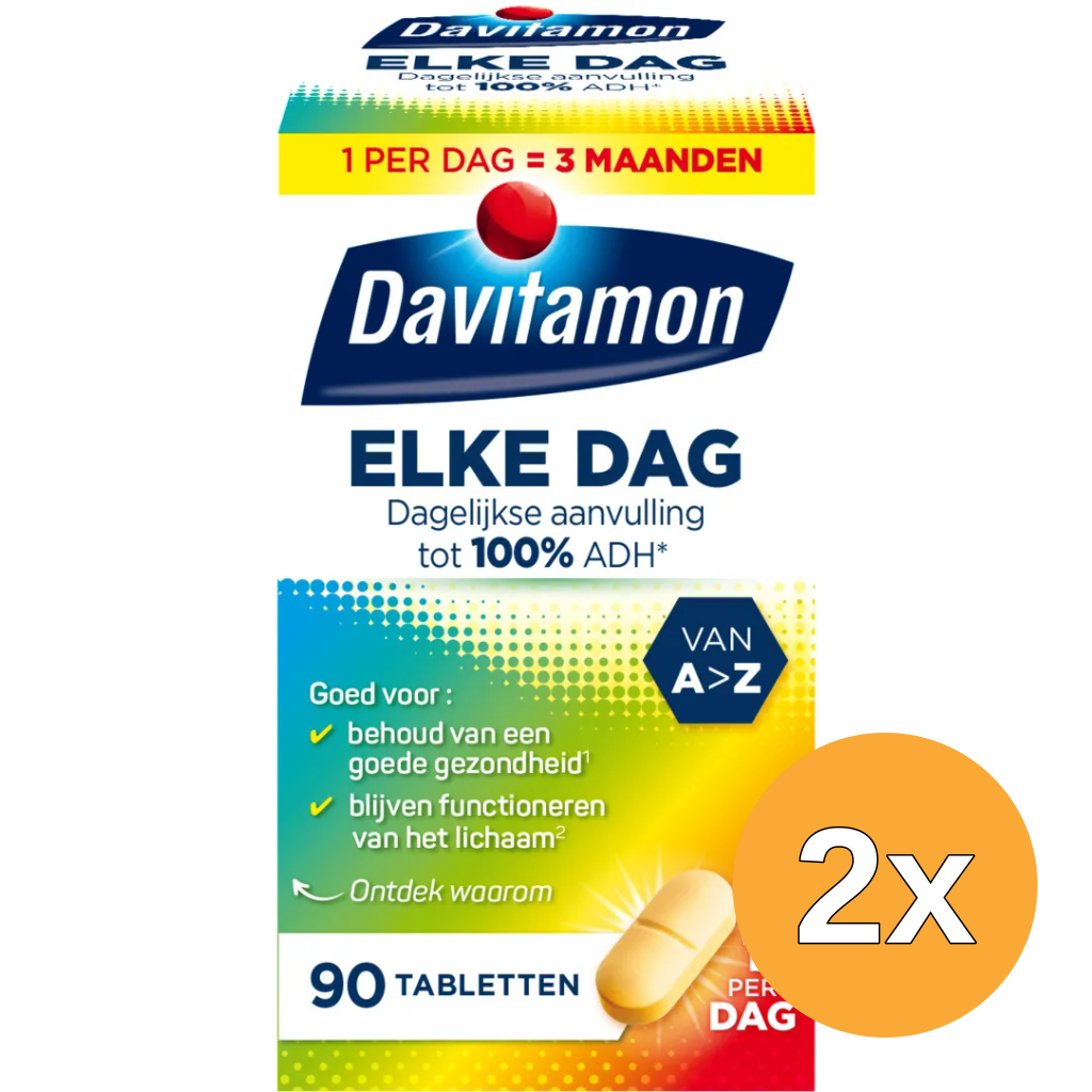 2x Davitamon Elke dag (90 tabletten)