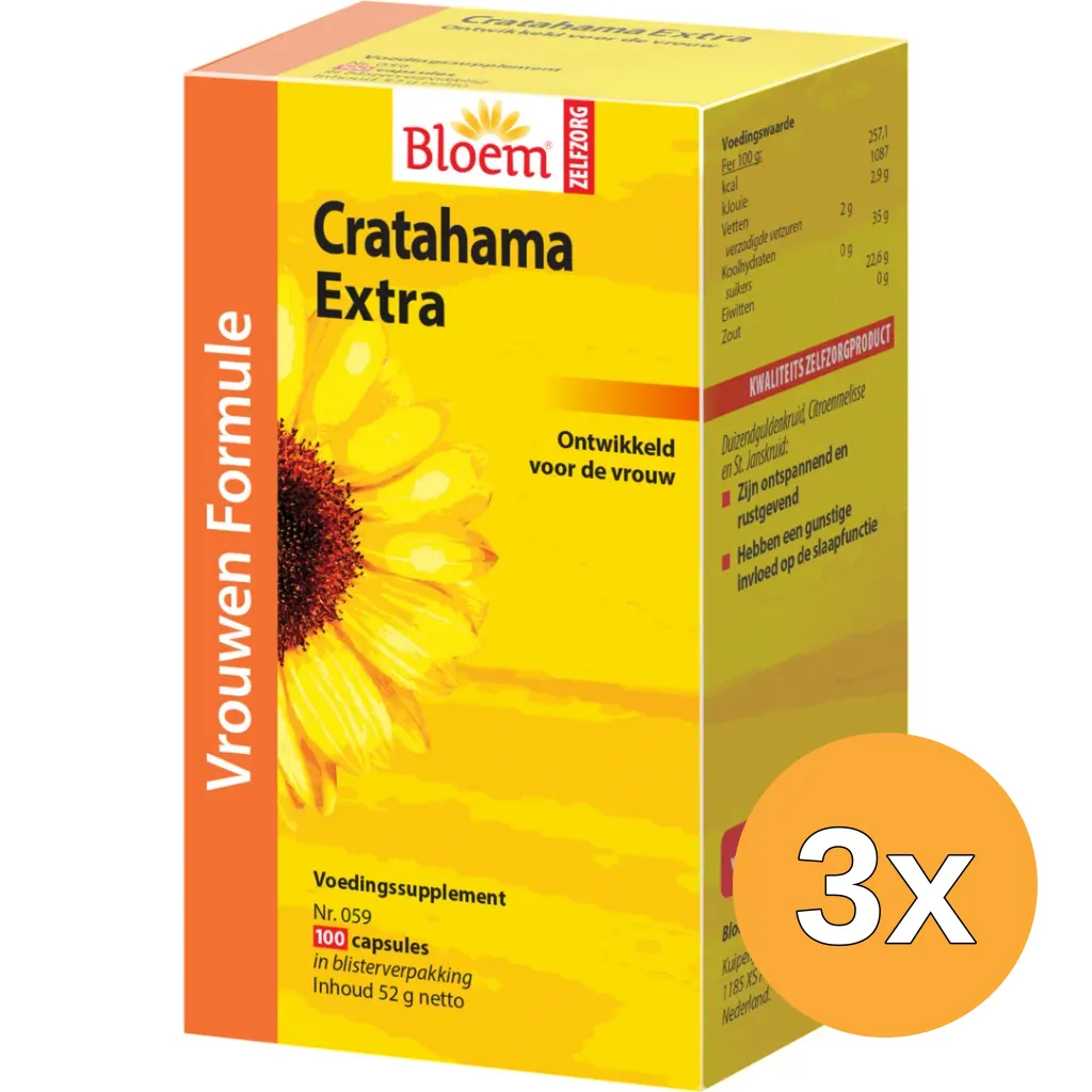 3x Bloem Cratahama (100 capsules)