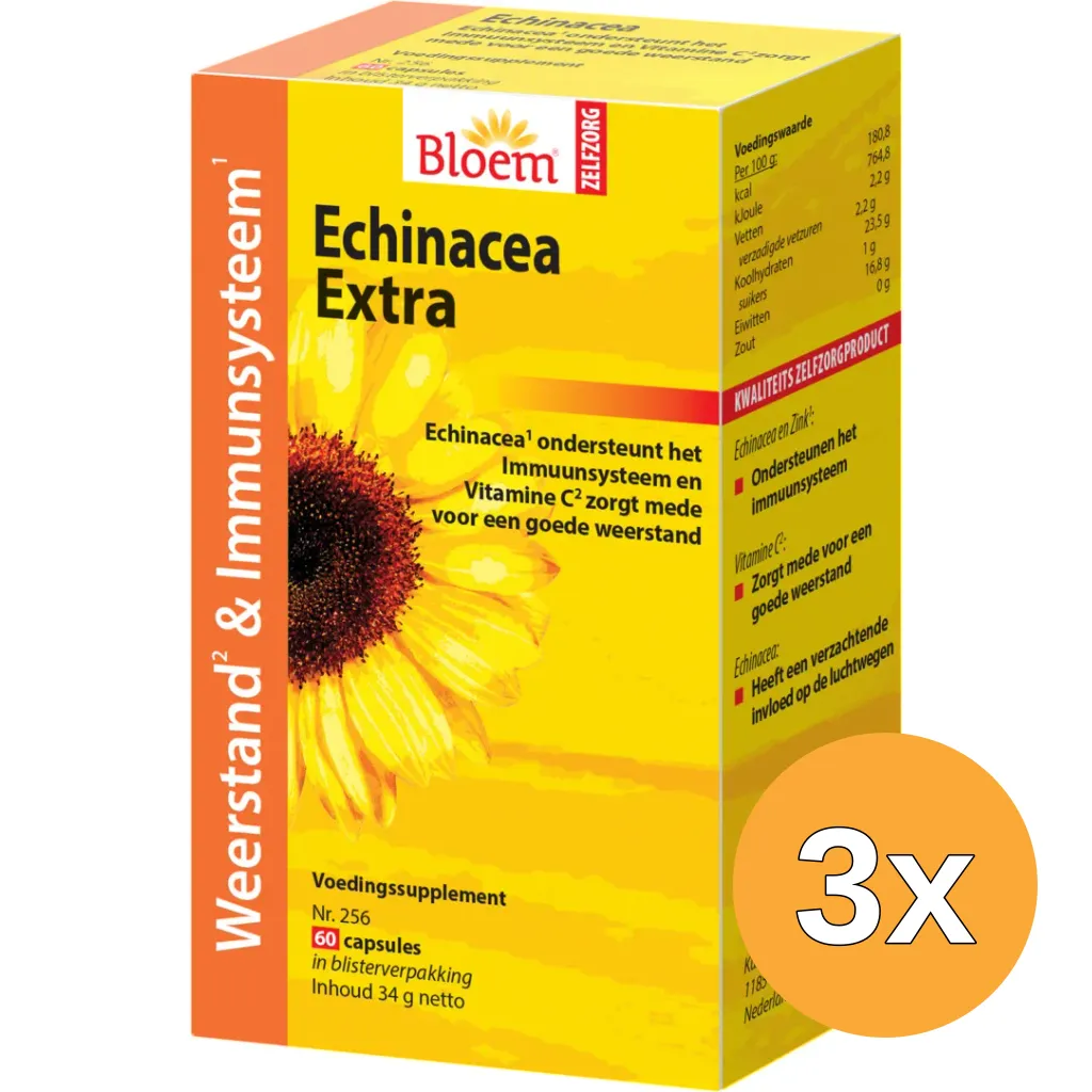 3x Bloem Echinacea (60 capsules)