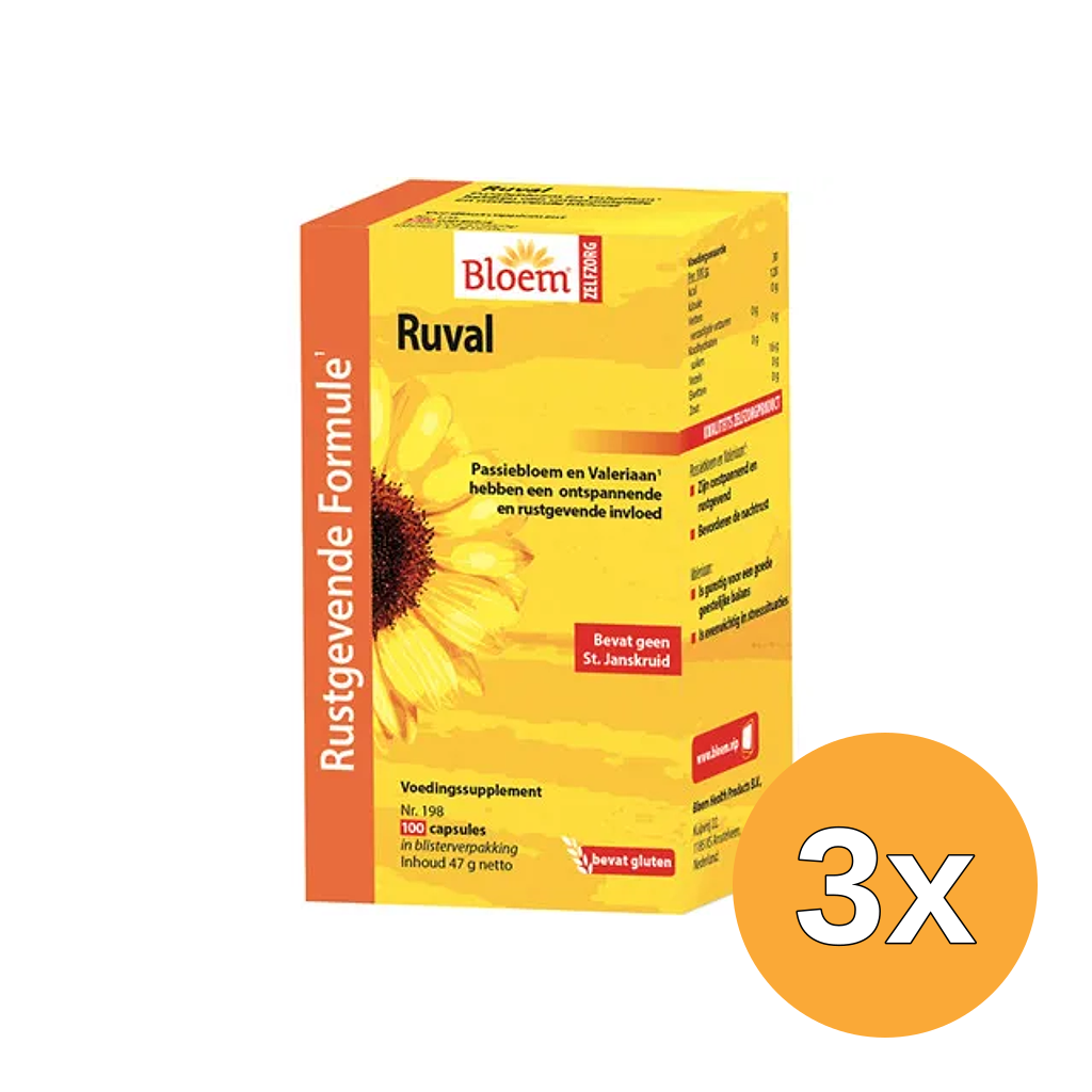 3x Bloem Ruval Zonder St Janskruid (100 stuks)