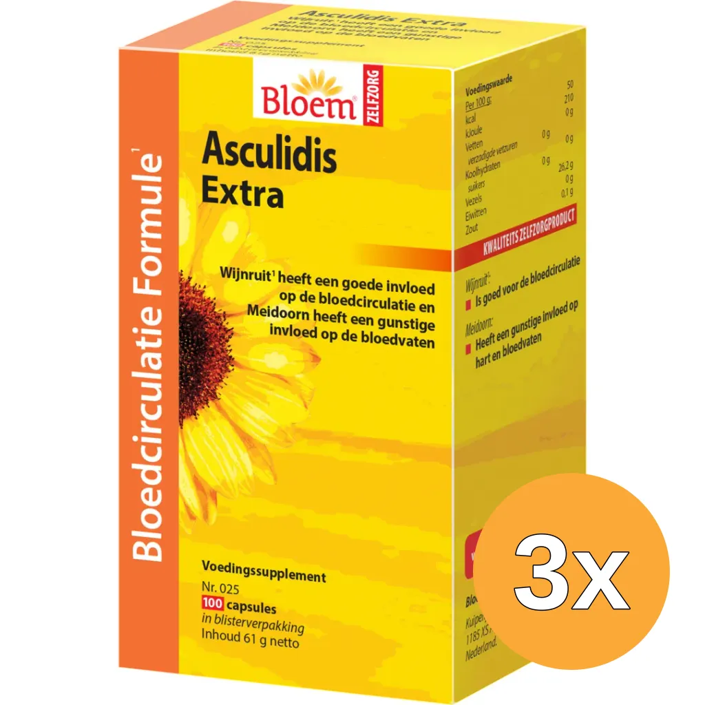3x Bloem Asculidis (100 capsules)