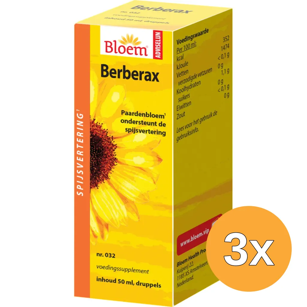 3x Bloem Berberax (50 ml)