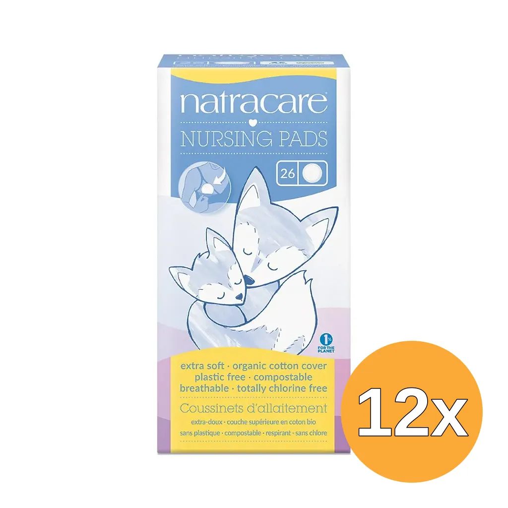 12x Natracare Zoogkompressen (26 stuks)