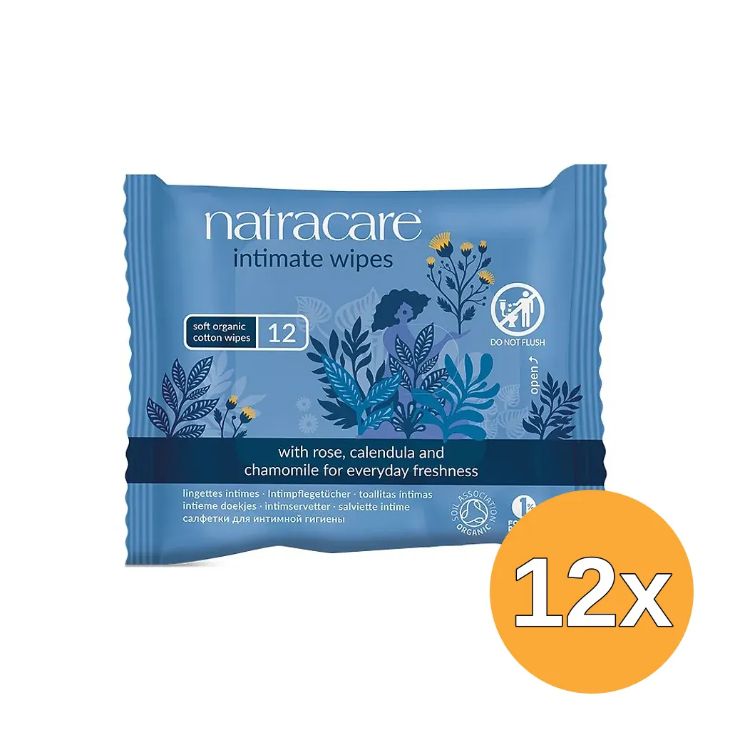 12x Natracare Intiem hygienische doekjes (12 stuks)