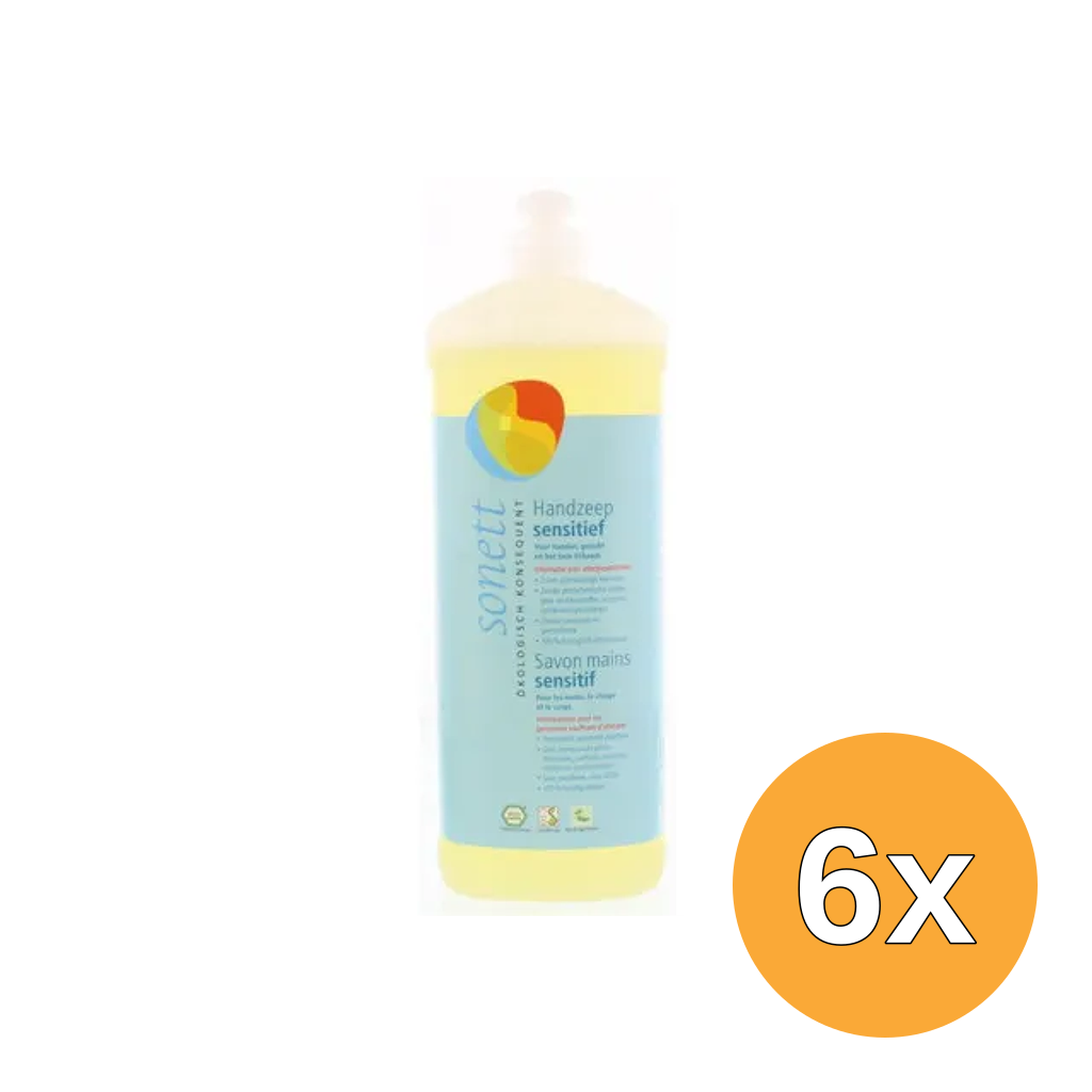 6x Sonett Handzeep sensitive (1000 ml)